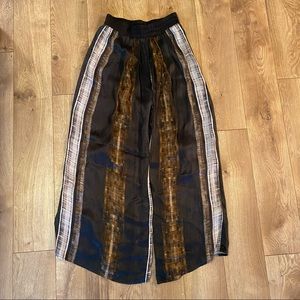 Wide leg viscose pants